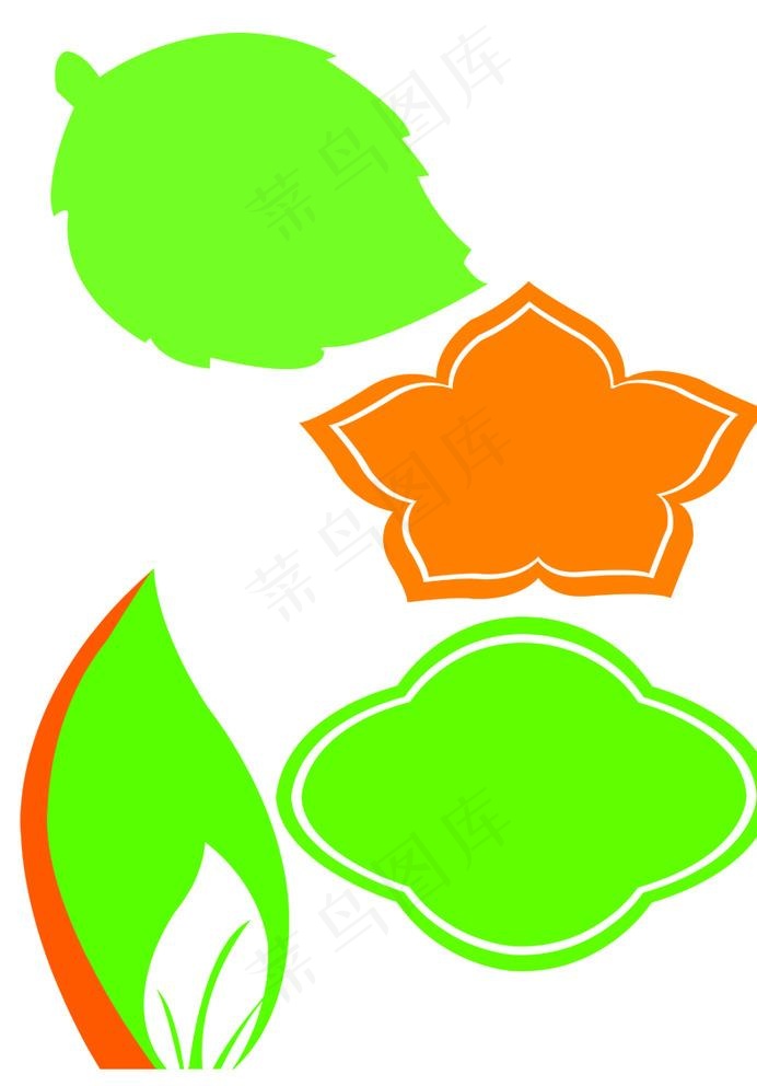 树叶形状图片(2480X3508(DPI:300))psd模版下载