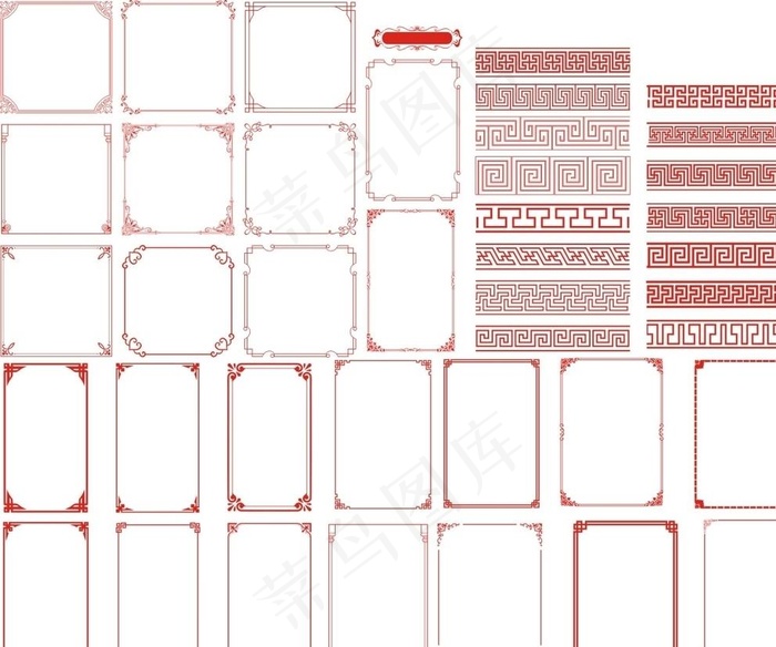 边框图片cdr矢量模版下载