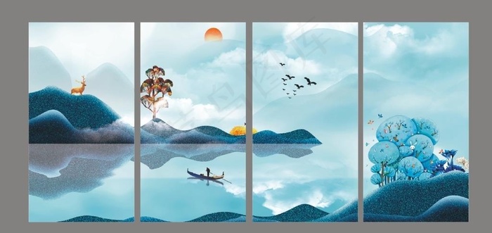 新中式挂屏图片