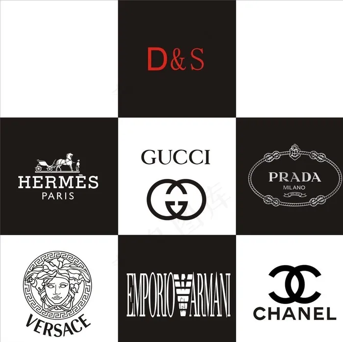 奢侈品牌标志logo图片cdr矢量模版下载