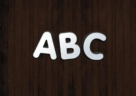 立体字样机图片