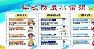 学校防疫 新冠病毒 学校宣传栏图片