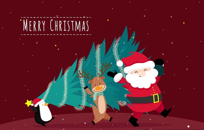 卡通圣诞节图片