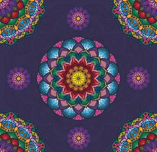 曼陀罗圆环图片