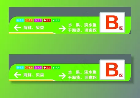 商场 吊牌 区域 指示牌 分类图片