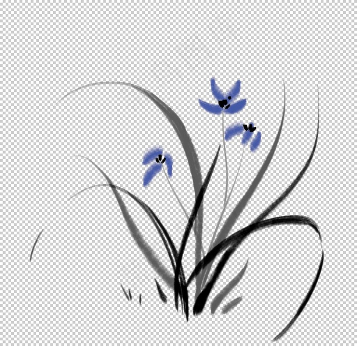 兰花中国风元素素材png图片