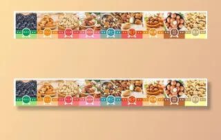 干果海报 坚果 吊旗 货柜写真图片