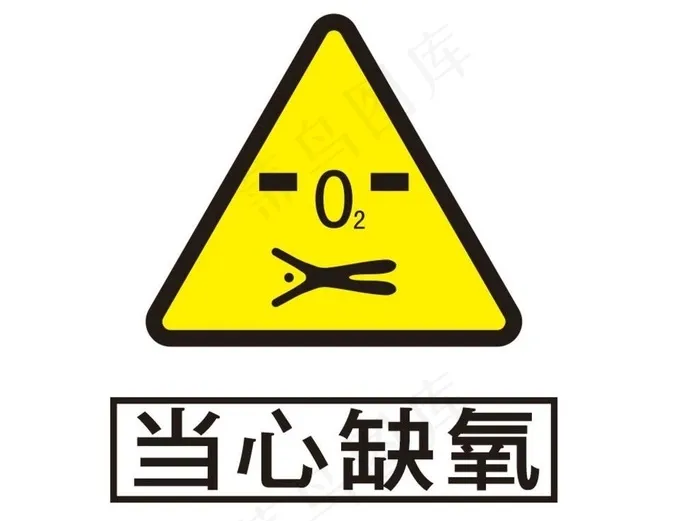 当心缺氧图片cdr矢量模版下载