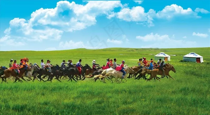 蒙古风情图片(8277X4791(DPI:72))psd模版下载