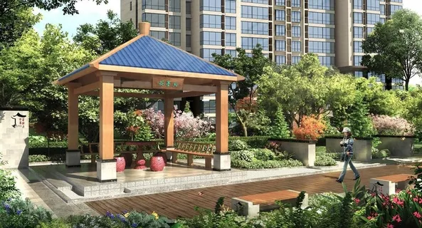 住宅小区景观效果图图片