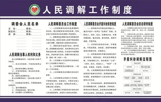 人民调解工作制度图片