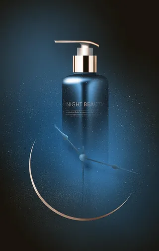 高端美容补水护肤化妆品艺术海报图片