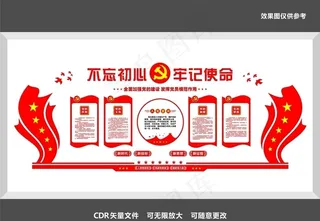 党建文化墙展板图片