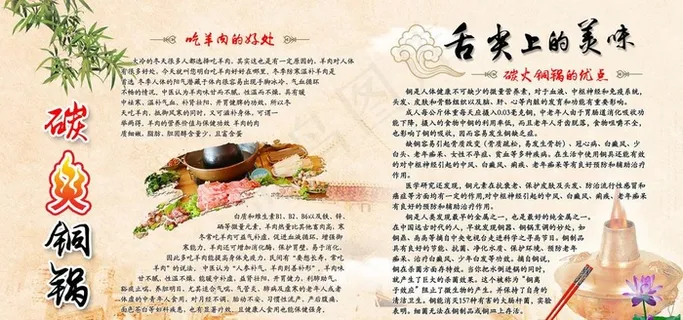 吃羊肉好处展板图片