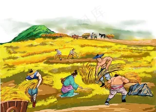 农耕图片
