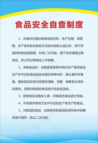 食品安全制度图片