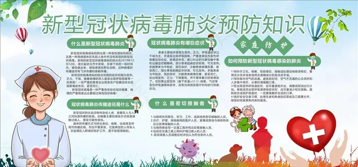 新冠状病毒预防图片cdr矢量模版下载