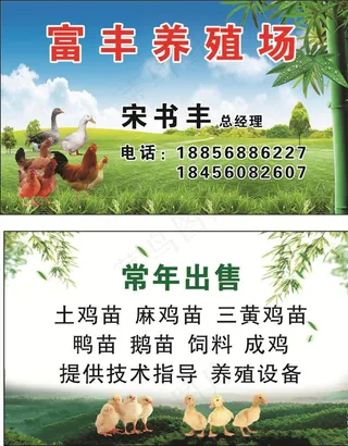 养殖场名片图片