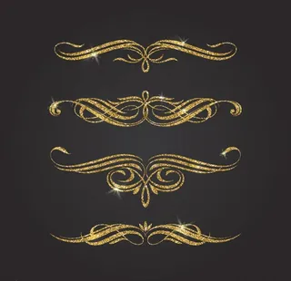 金色欧式花纹图片