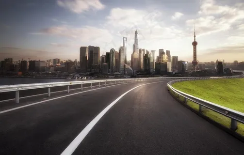 上海陆家嘴金融区天际线图片