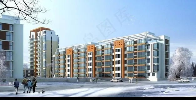 园林设计 雪城图片