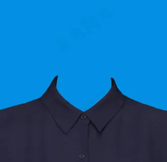 女牛仔衣证件照图片