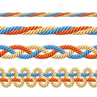 彩色的绳子图片