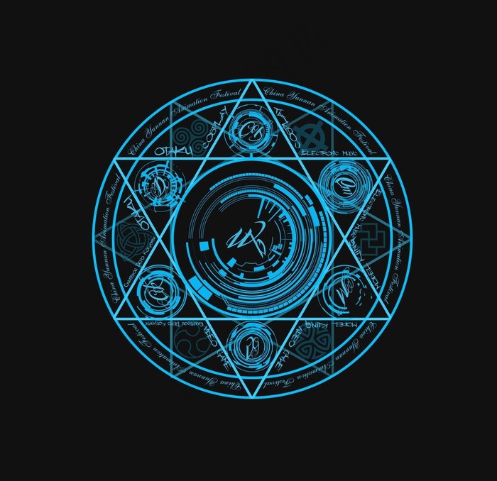 魔法阵图片(5906X5906(DPI:500))psd模版下载