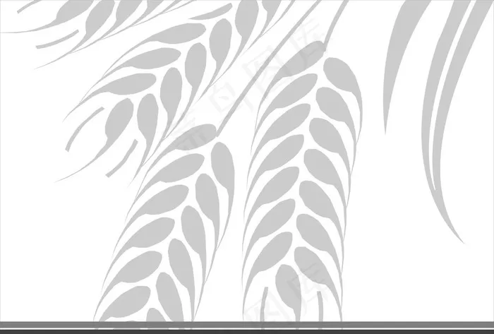 麦穗图片cdr矢量模版下载