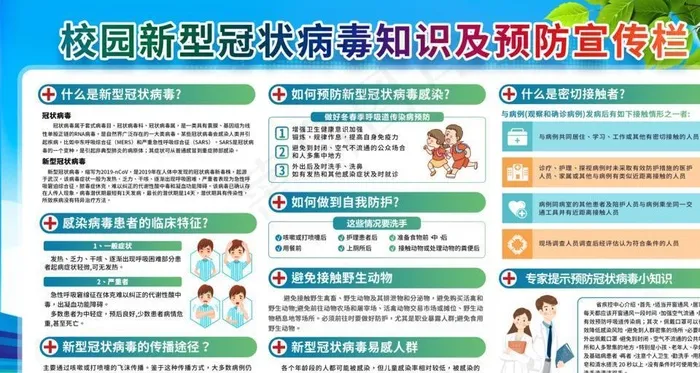 校园防控  抗击疫情图片(4724X2657(DPI:150))psd模版下载