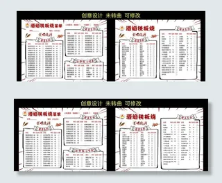 酒焰铁板烧 菜单菜谱图片