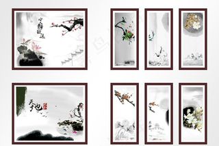 古风餐厅挂画图片