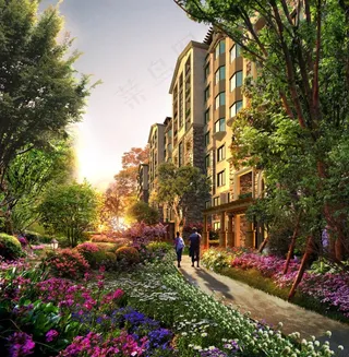 小区花园图片