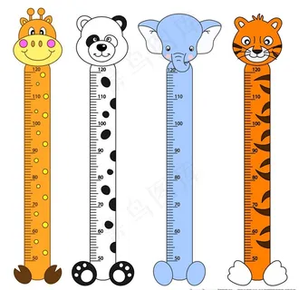 卡通身高尺子图片