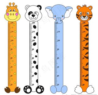 卡通身高尺子图片