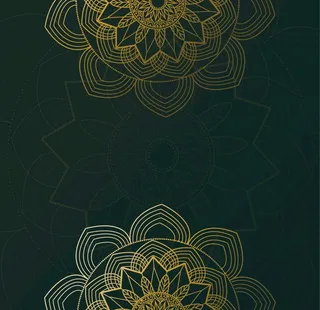 矢量曼陀罗花纹背景图片