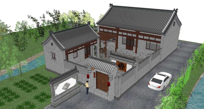 中式农家小院图片