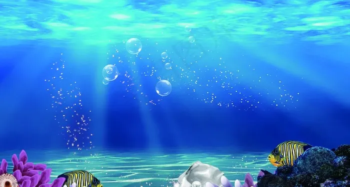 海底世界图片(2953X1673(DPI:83))psd模版下载