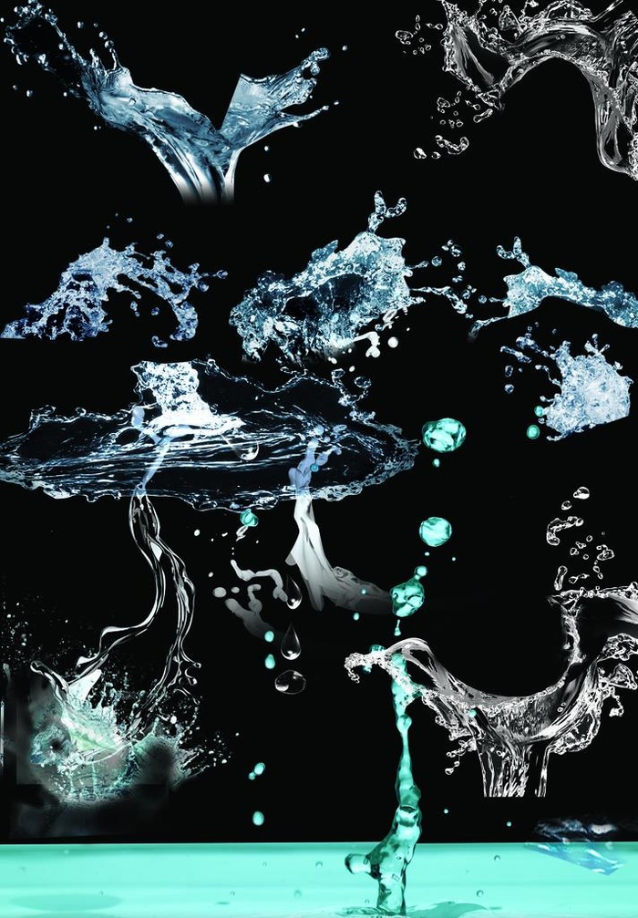 水元素 分层图片