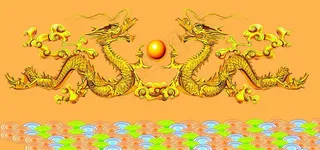 二龙戏珠图片