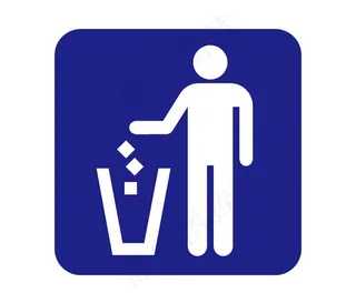 垃圾桶标识图片