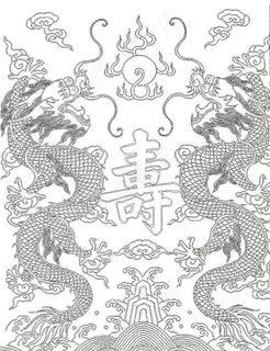 双龙祝寿图片