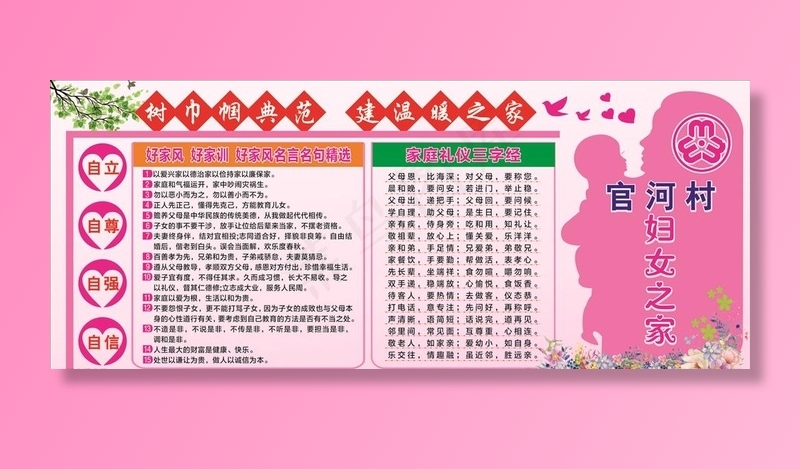 儿童妇女  关家  妇女图片(210X297)cdr矢量模版下载