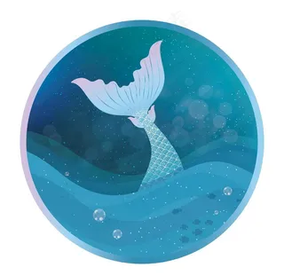 梦幻美人鱼矢量图图片
