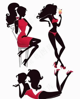 喝饮料美女图片