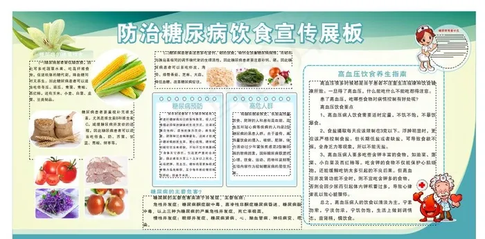 糖尿病饮食图片cdr矢量模版下载
