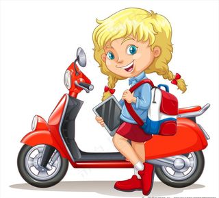 卡通学生插画图片