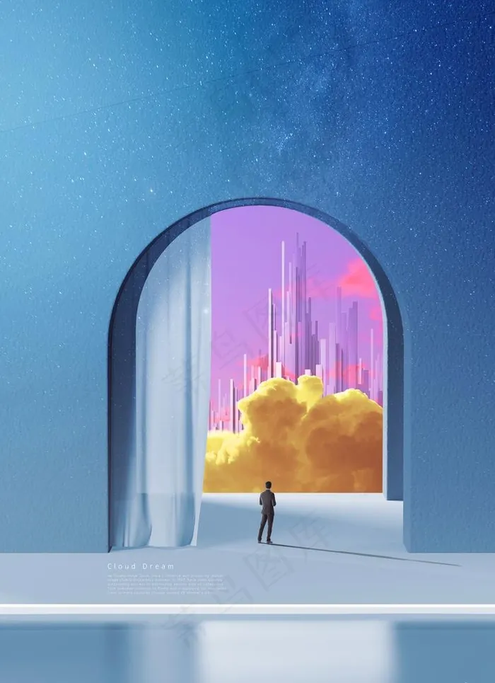 梦幻空间图片(3663X4838(DPI:300))psd模版下载