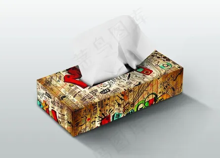 抽纸盒样机图片