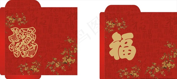 福红菜鸟图库片cdr矢量模版下载